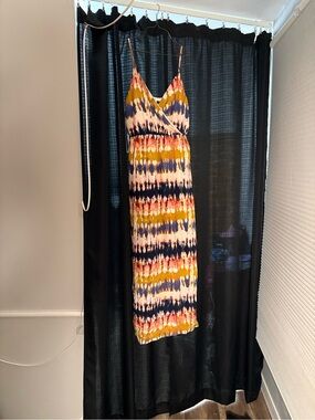 One Clothing LA Maxi Dress Women's Large Boho Tie Dye Sleeveless Sundress